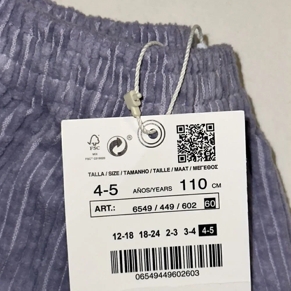 ZARA Kids | Light Mauve | TIERED Corduroy Skirt